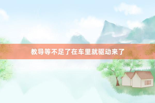 教导等不足了在车里就驱动来了